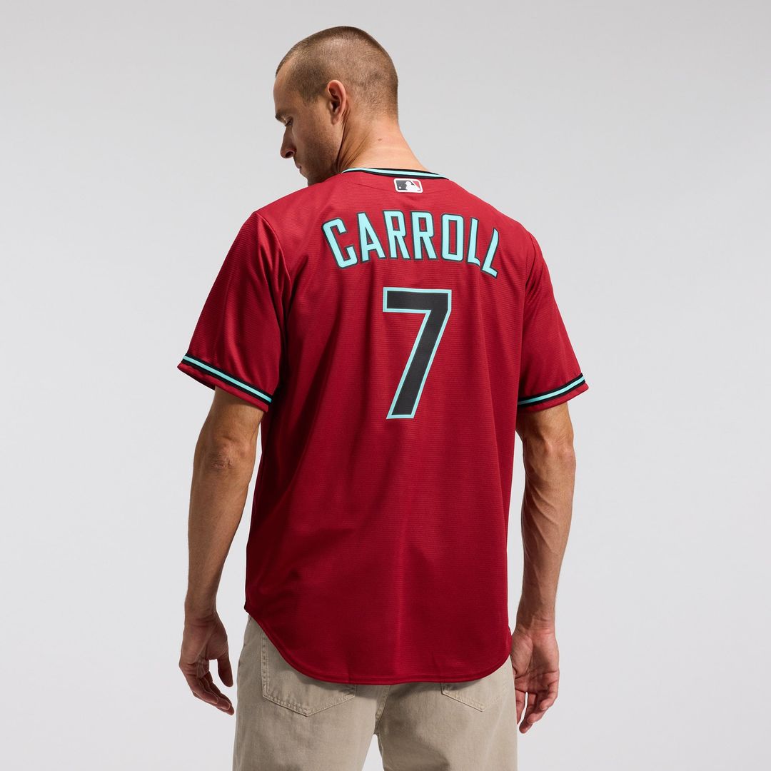 Arizona Diamondbacks Corbin Carroll Crimson Alternate 2 Replica Baseball Jersey | MLB Baseball Jersey