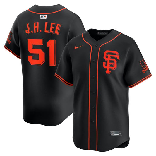 San Francisco Giants Jung Hoo Lee Black Alternate Limited Baseball Jersey