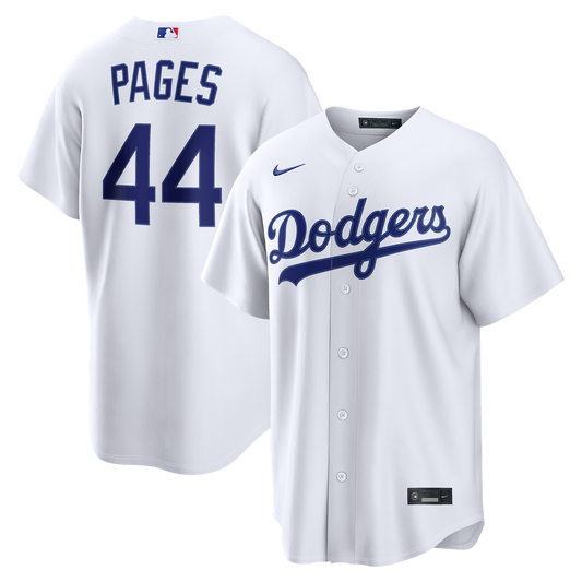 Los Angeles Dodgers Andy Pages White Home Replica Baseball Jersey