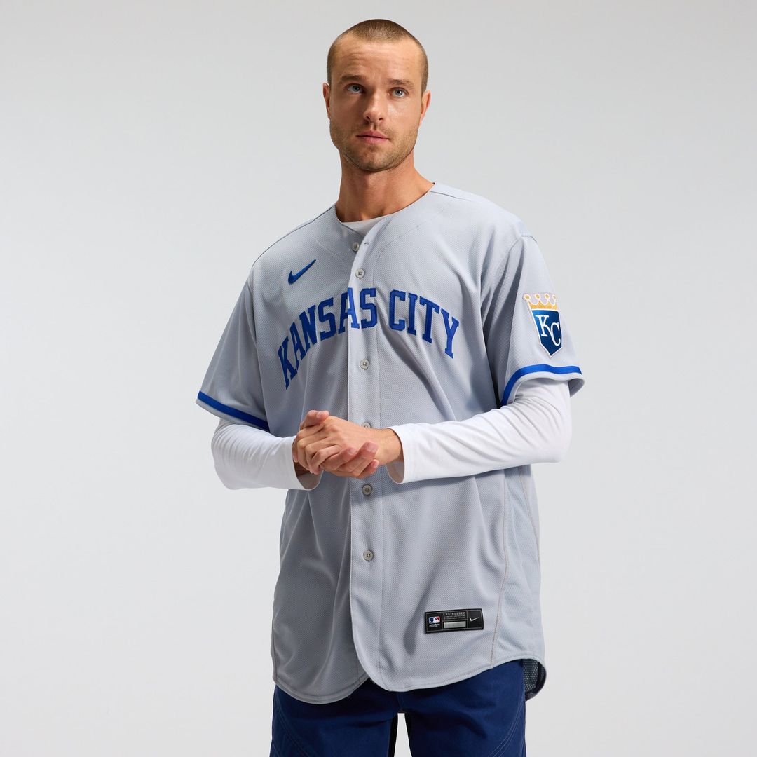 Kansas City Royals Gray 2022 Road Authentic Baseball Jersey