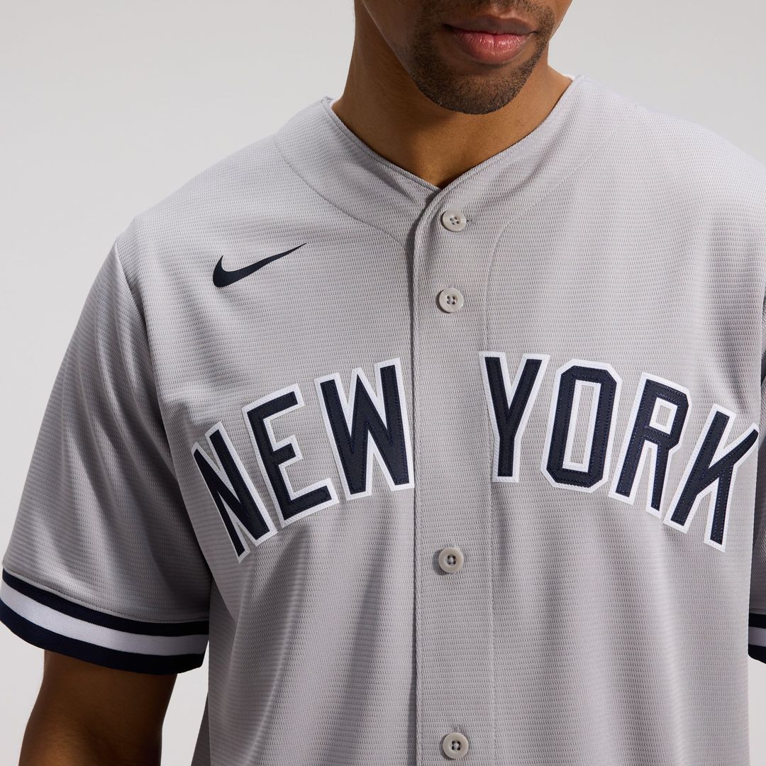 New York Yankees Anthony Volpe Gray Road Replica Baseball Jersey | MLB Baseball Jersey