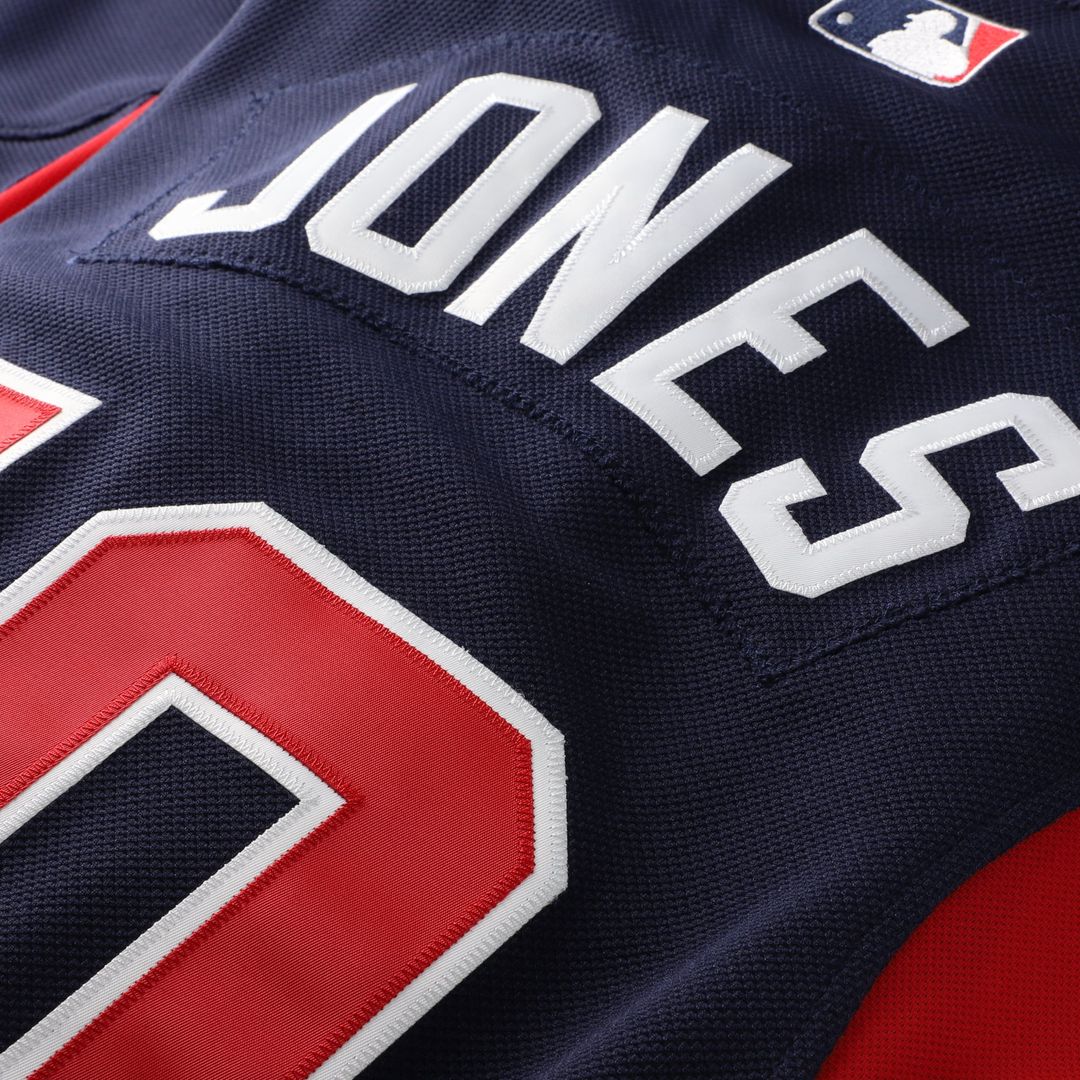 Atlanta Braves Chipper Jones Navy Authentic Batting Practice Baseball Jersey | MLB Baseball Jersey
