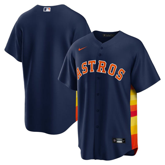 Houston Astros Navy Alternate Replica Team Baseball Jersey