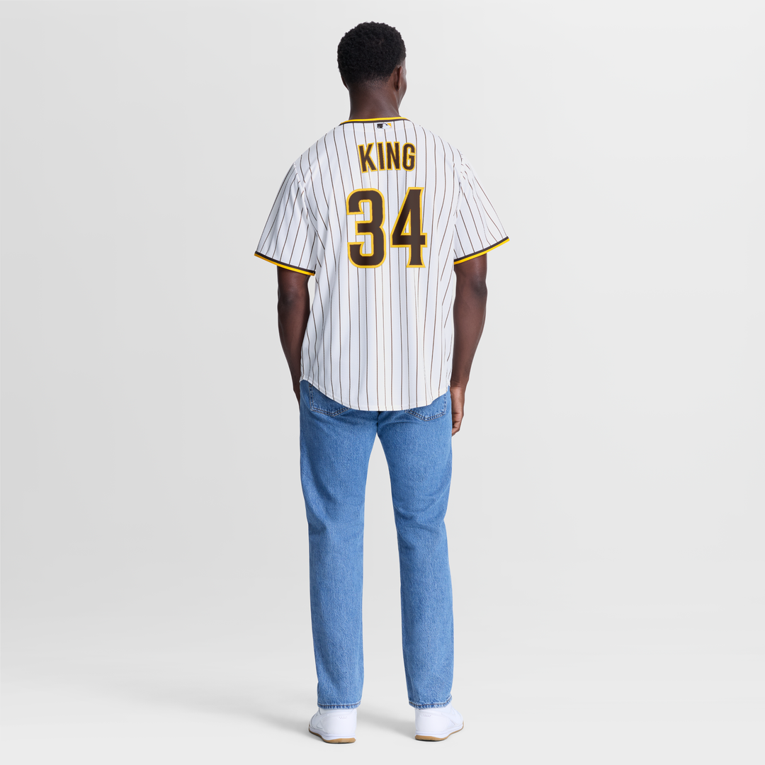 San Diego Padres Michael King White Home Replica Baseball Jersey | MLB Baseball Jersey