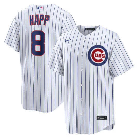 Chicago Cubs Ian Happ White Home Replica Baseball Jersey