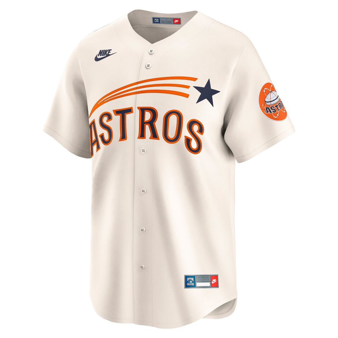 Houston Astros Cream Cooperstown Collection Limited Baseball Jersey | MLB Baseball Jersey