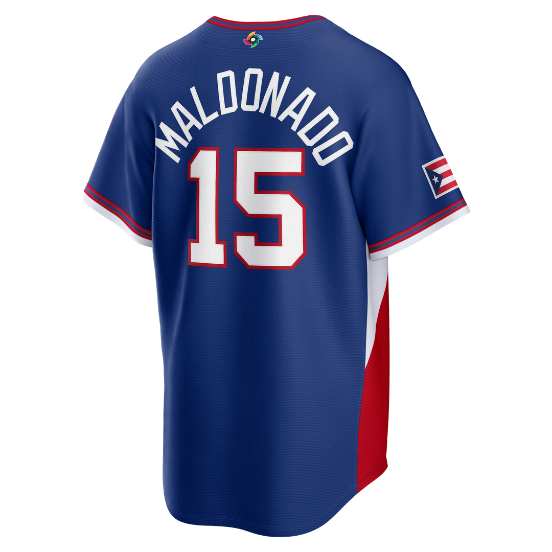 Puerto Rico Baseball Martín Maldonado Royal 2026 World Baseball Classic Road Stadium Baseball Jersey | MLB Baseball Jersey