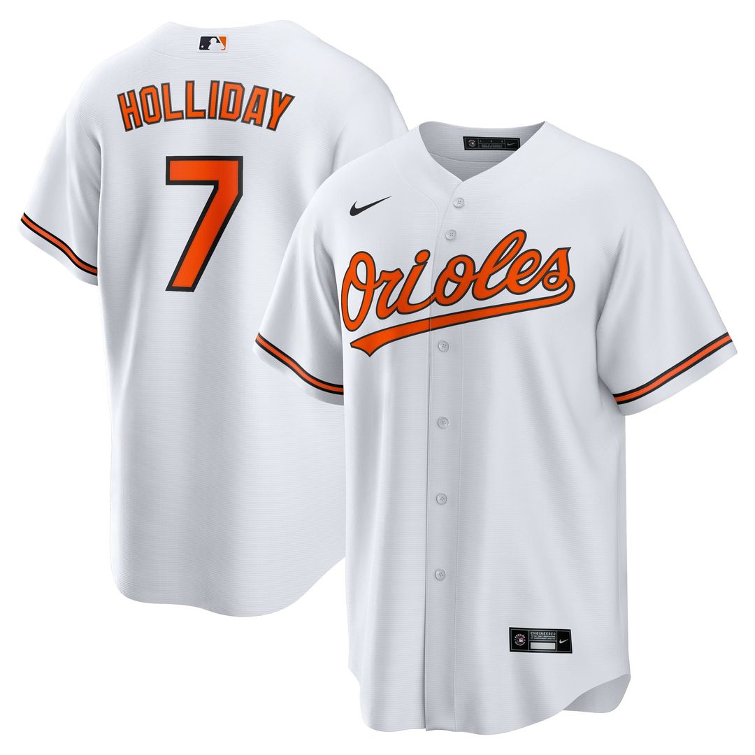 Baltimore Orioles Jackson Holliday White Home Replica Baseball Jersey