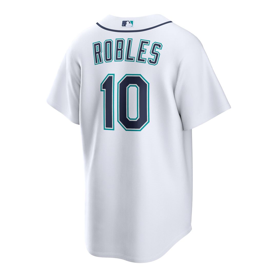 Seattle Mariners Victor Robles White Home Replica Baseball Jersey | MLB Baseball Jersey