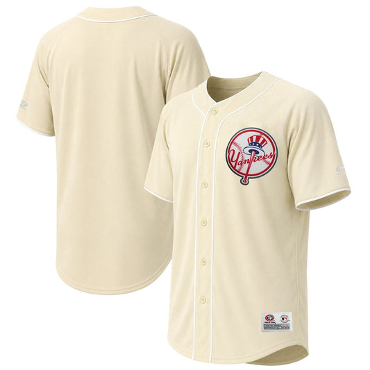 New York Yankees Stitches Cream Fashion Baseball Jersey