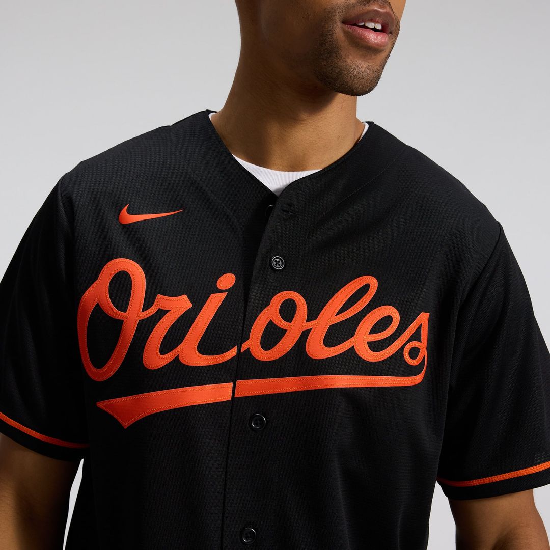 Baltimore Orioles Black Alternate Replica Team Baseball Jersey | MLB Baseball Jersey