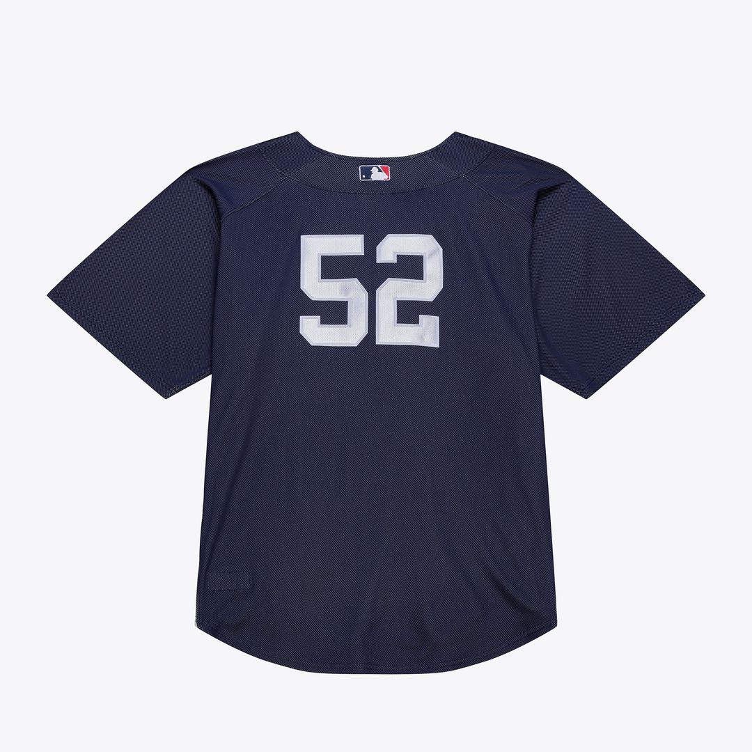 New York Yankees CC Sabathia Navy 2009 Authentic Batting Practice Baseball Jersey | MLB Baseball Jersey