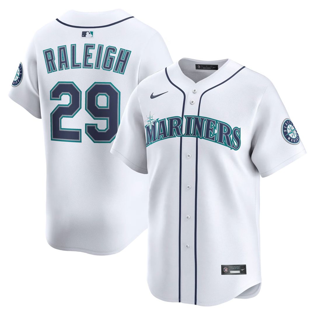 Seattle Mariners Cal Raleigh Teal Alternate Limited Baseball Jersey | MLB Baseball Jersey