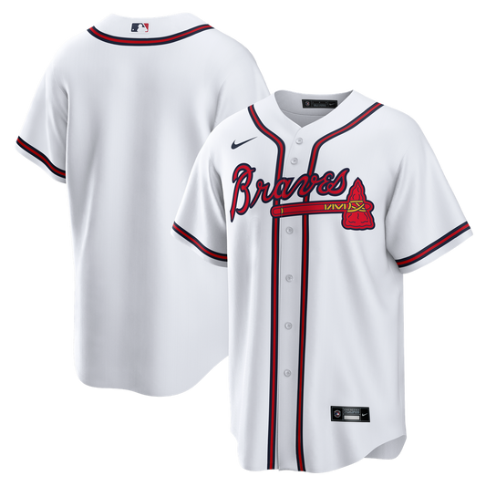 Atlanta Braves White Home Big & Tall Replica Baseball Jersey