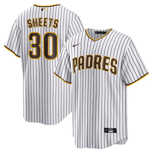 San Diego Padres Gavin Sheets White Home Replica Baseball Jersey