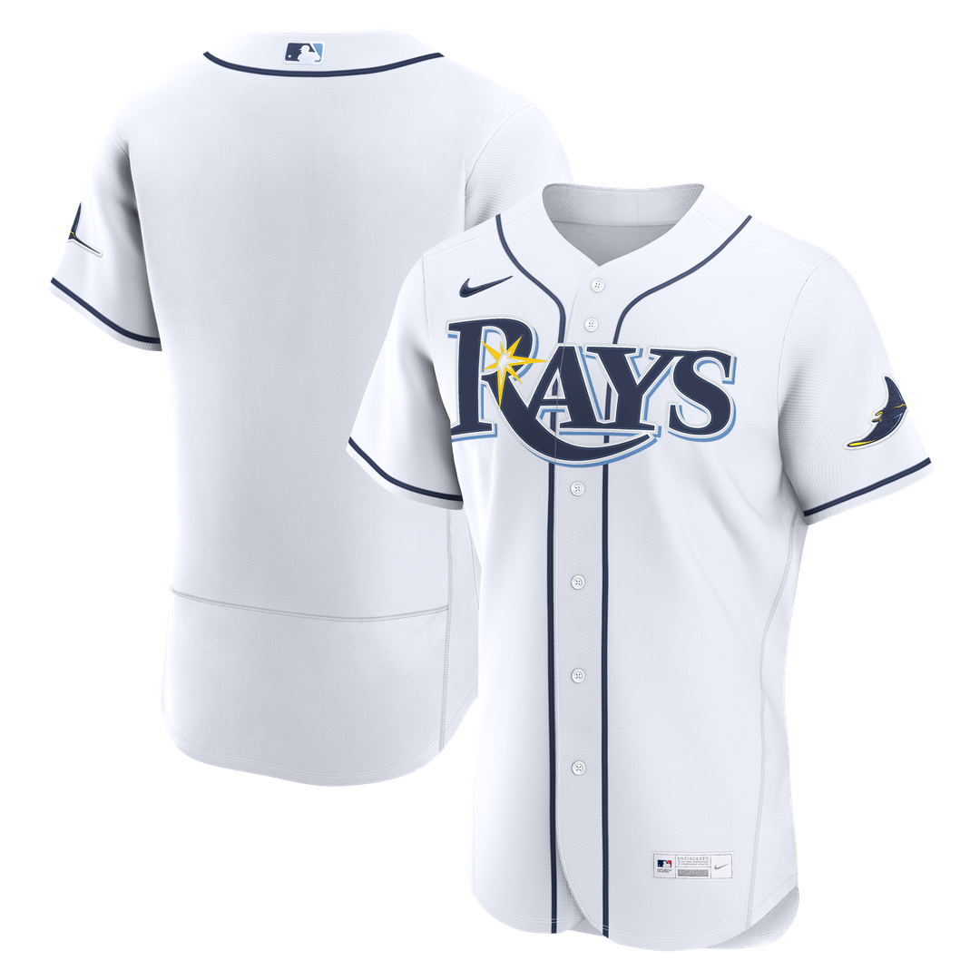 Tampa Bay Rays White Home Authentic Baseball Jersey