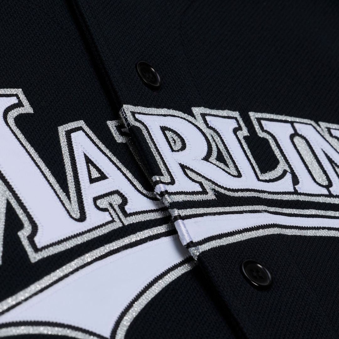Florida Marlins Miguel Cabrera Black 2003 Cooperstown Mesh Batting Practice Button-Up Baseball Jersey | MLB Baseball Jersey