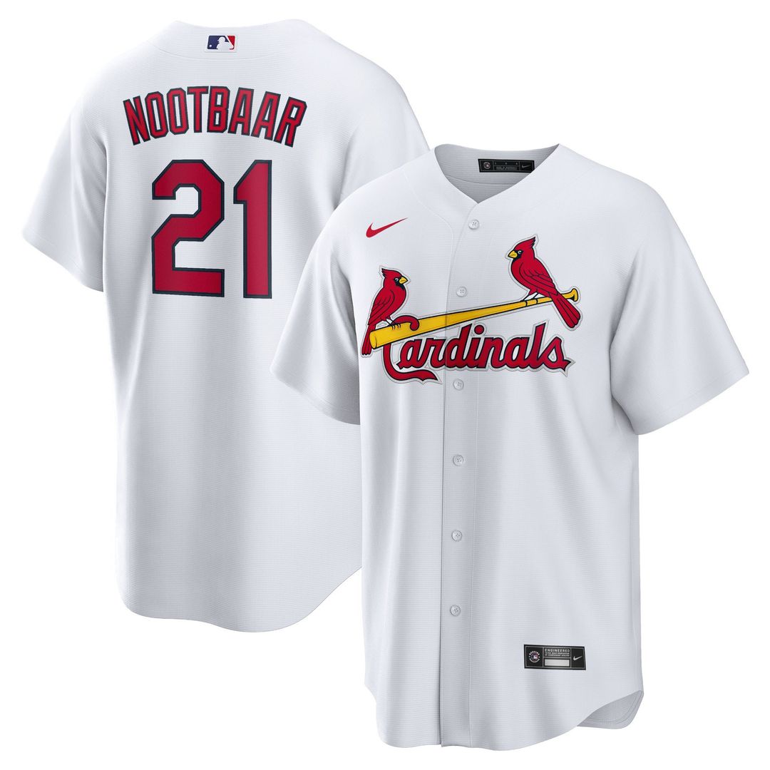 St. Louis Cardinals Lars Nootbaar White Home Replica Baseball Jersey
