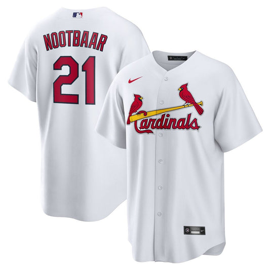 St. Louis Cardinals Lars Nootbaar White Home Replica Baseball Jersey