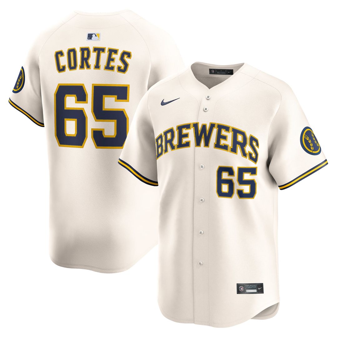 Milwaukee Brewers Nestor Cortes Cream Home Limited Baseball Jersey