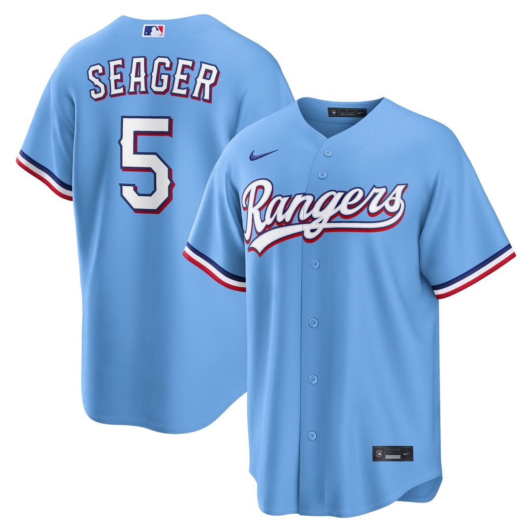 Texas Rangers Corey Seager Gray Road Replica Baseball Jersey | MLB Baseball Jersey
