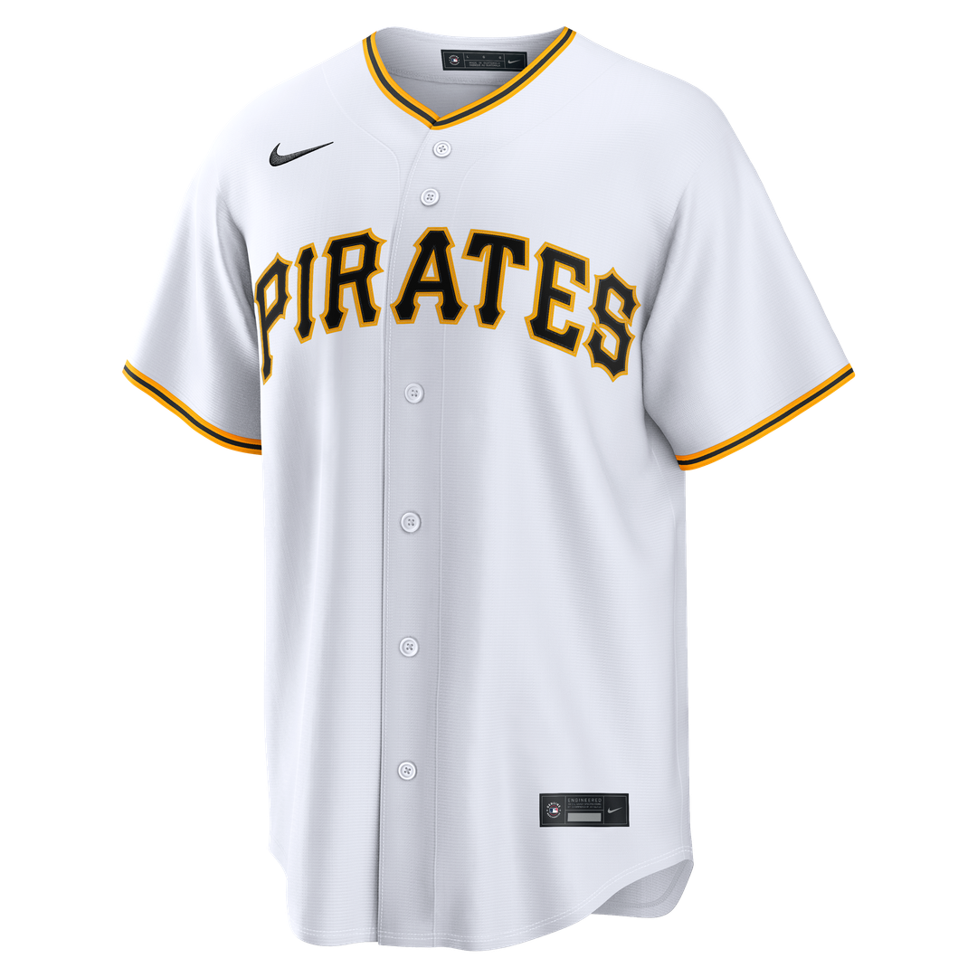 Pittsburgh Pirates Camilo Doval White Home Replica Baseball Jersey | MLB Baseball Jersey