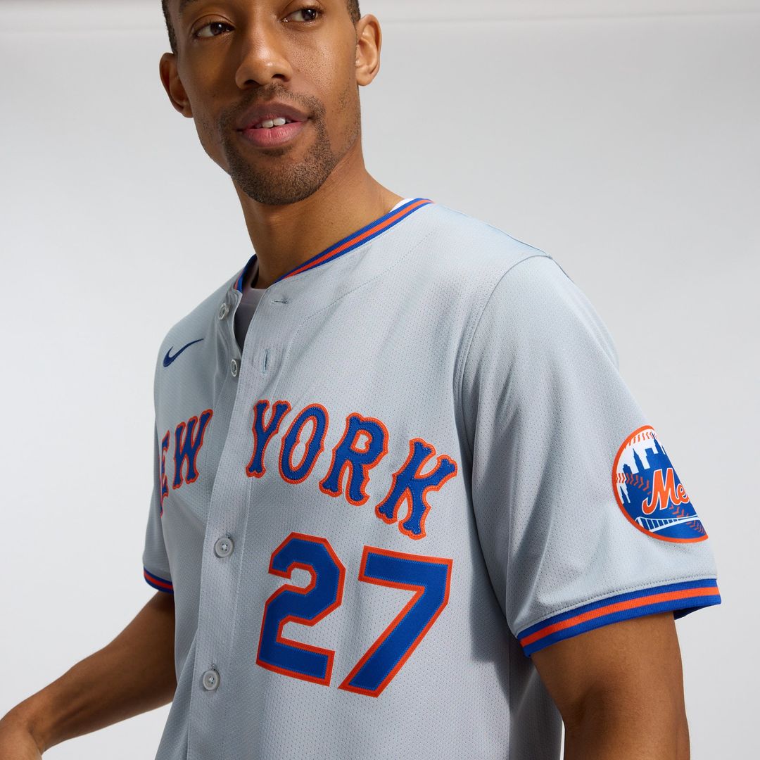 New York Mets Mark Vientos Gray All-Star Limited Baseball Jersey | MLB Baseball Jersey