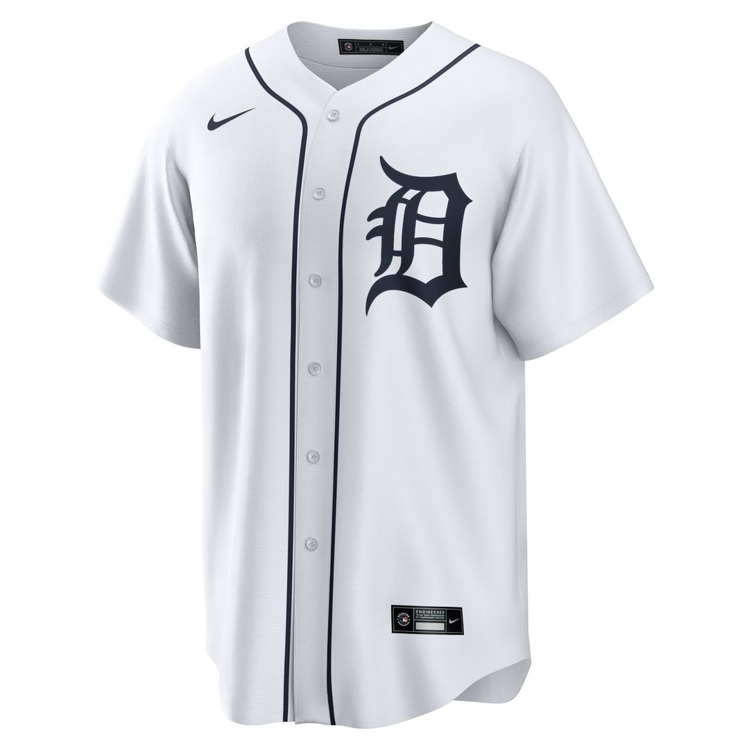 Detroit Tigers White Home Replica Team Baseball Jersey | MLB Baseball Jersey