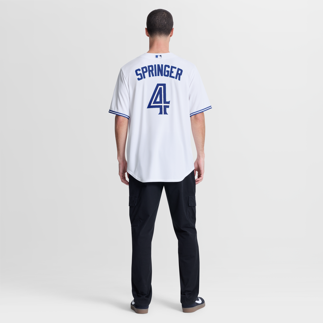 Toronto Blue Jays George Springer White Home Replica Baseball Jersey | MLB Baseball Jersey