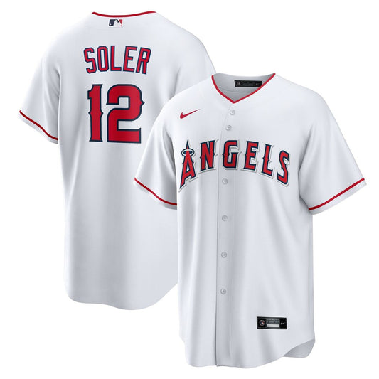 Los Angeles Angels Jorge Soler White Home Replica Baseball Jersey