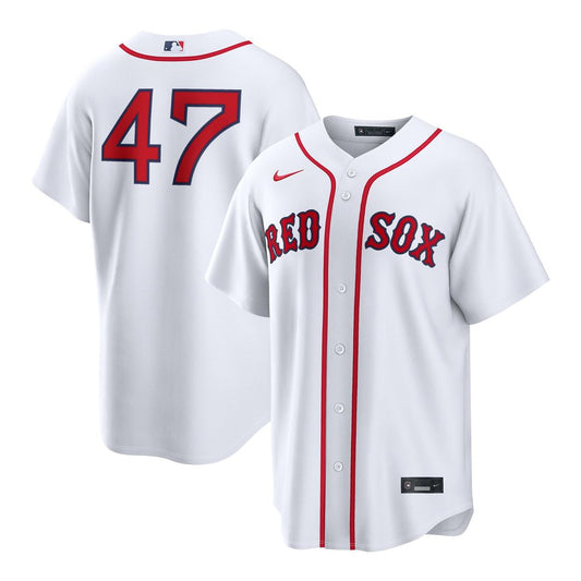 Boston Red Sox Jovani Moran White Home Replica Baseball Jersey