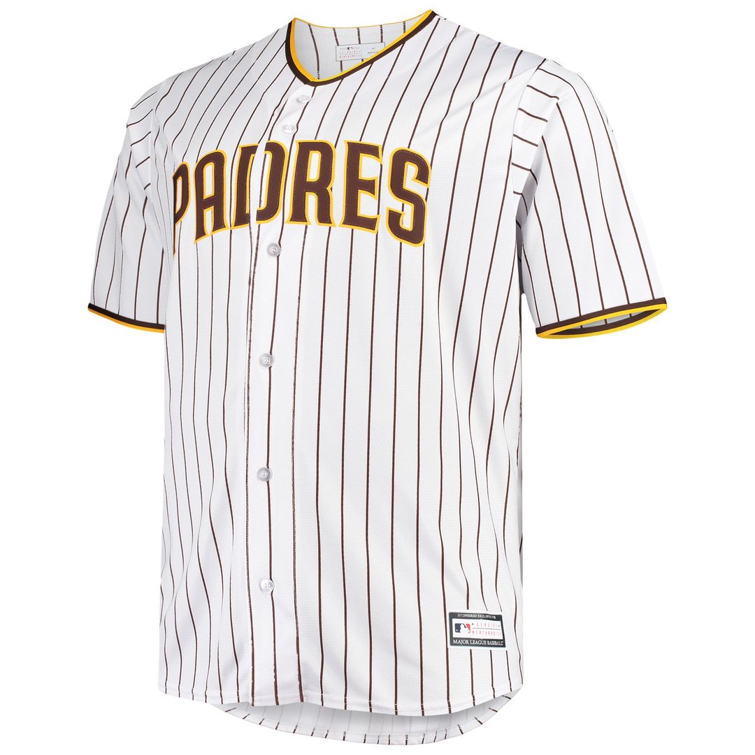 San Diego Padres White/Brown Big & Tall Home Replica Team Baseball Jersey | MLB Baseball Jersey