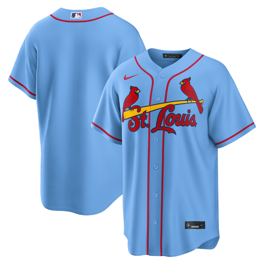 St. Louis Cardinals Light Blue Alternate Replica Baseball Jersey