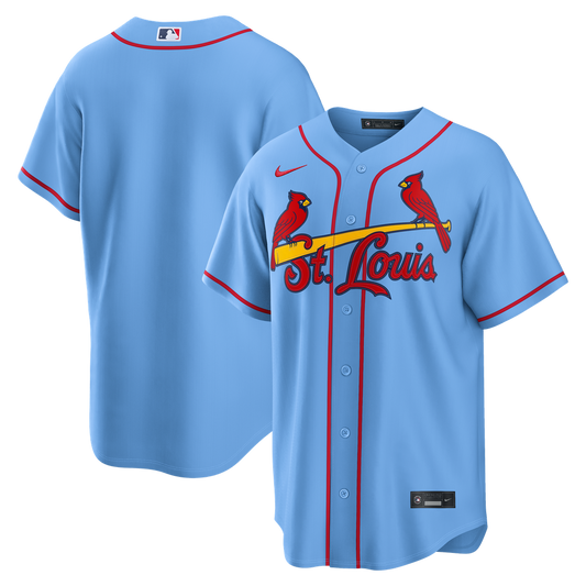 St. Louis Cardinals Light Blue Alternate Replica Baseball Jersey