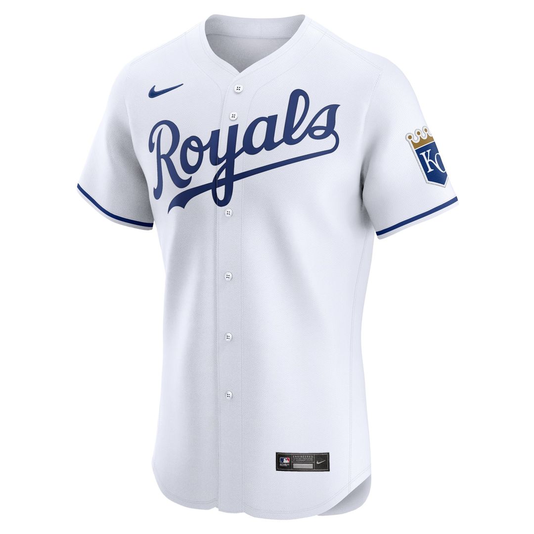 Kansas City Royals White Home Elite Baseball Jersey | MLB Baseball Jersey