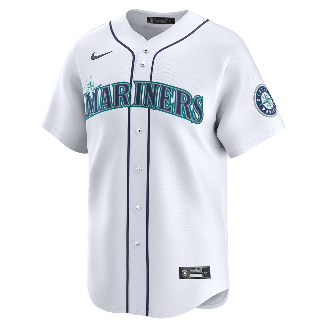 Seattle Mariners Cal Raleigh White Home Limited Baseball Jersey | MLB Baseball Jersey