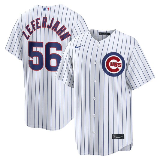 Chicago Cubs Ryan Zeferjahn White Home Replica Baseball Jersey