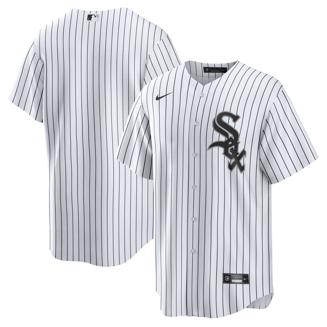Chicago White Sox White Home Blank Replica Baseball Jersey
