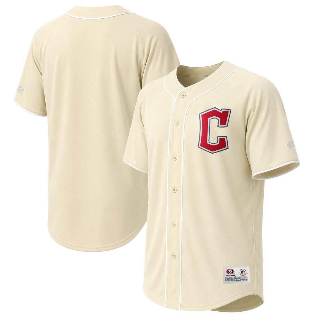 Cleveland Guardians Stitches Cream Fashion Baseball Jersey