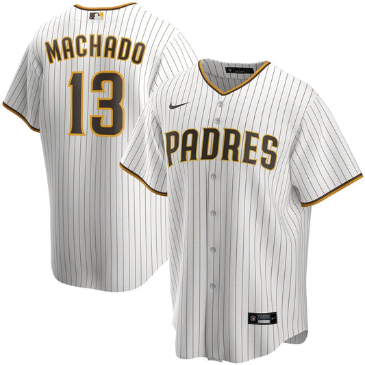 San Diego Padres Manny Machado White Home Replica Baseball Jersey