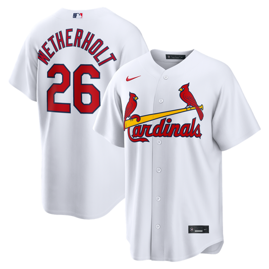 St. Louis Cardinals JJ Wetherholt White Home Replica Baseball Jersey