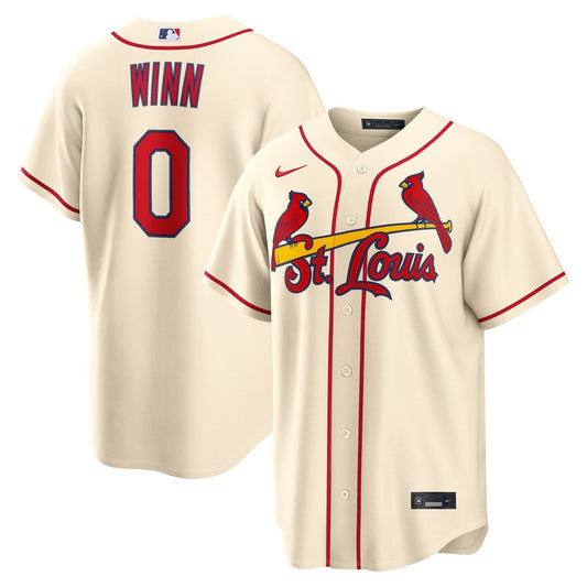 St. Louis Cardinals Masyn Winn Cream Alternate Replica Baseball Jersey
