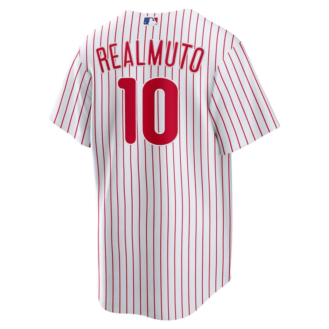 Philadelphia Phillies JT Realmuto White Home Replica Player Name Baseball Jersey | MLB Baseball Jersey