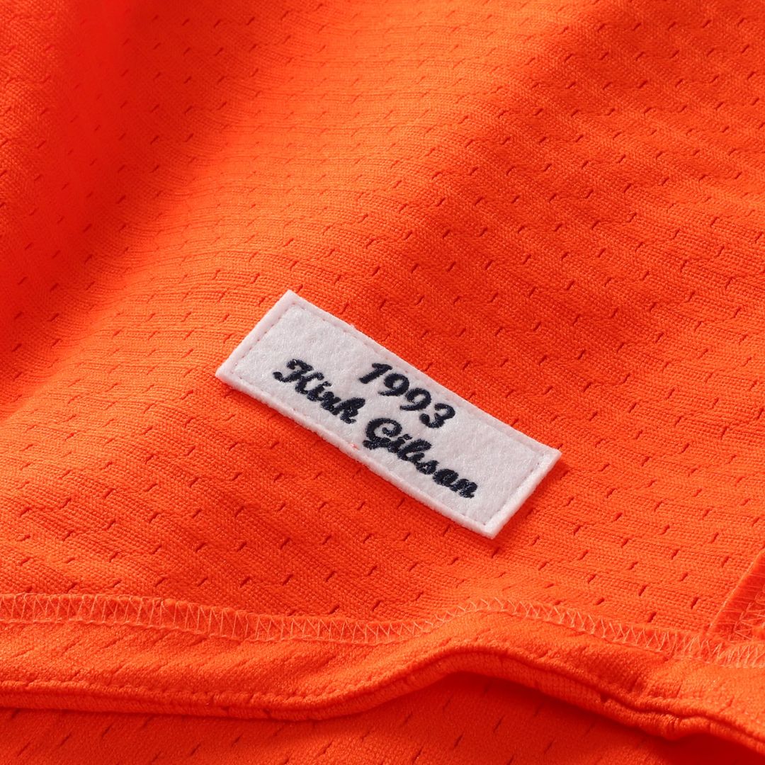 Detroit Tigers Kirk Gibson Orange Cooperstown Collection Mesh Batting Practice Button-Up Baseball Jersey | MLB Baseball Jersey