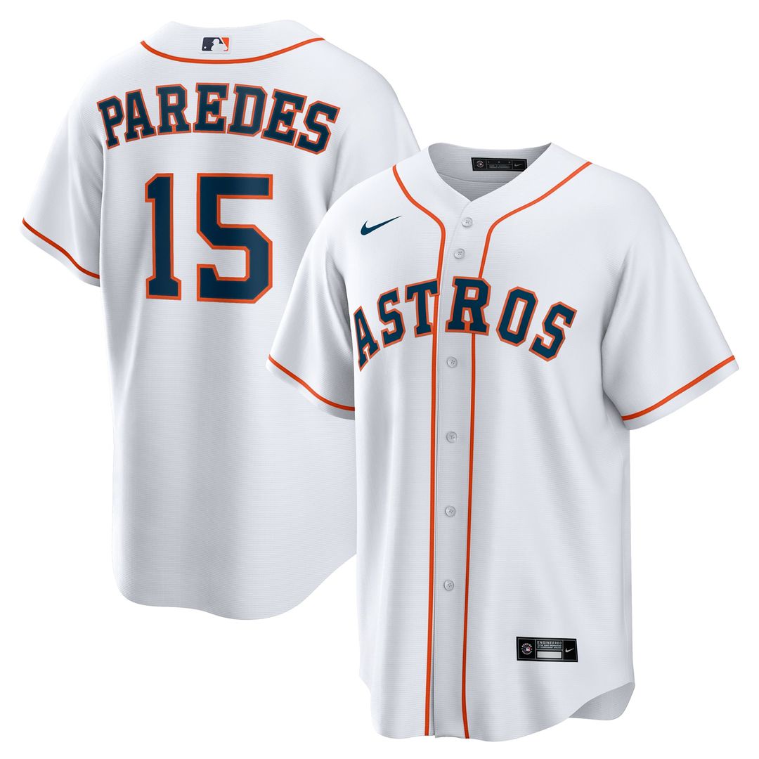 Houston Astros Isaac Paredes White Home Replica Baseball Jersey