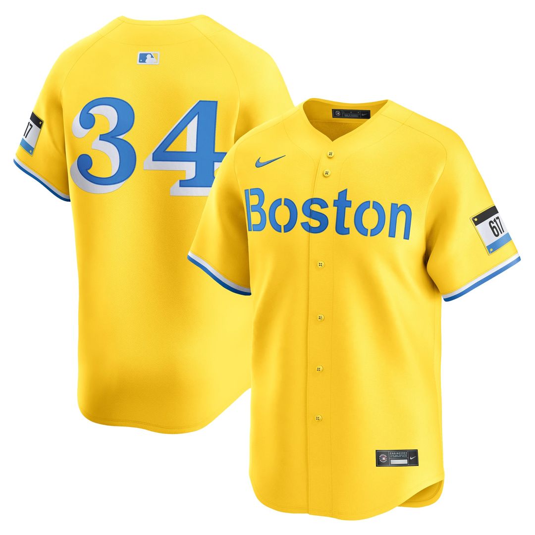 Boston Red Sox David Ortiz Yellow Alternate 3 Limited Baseball Jersey