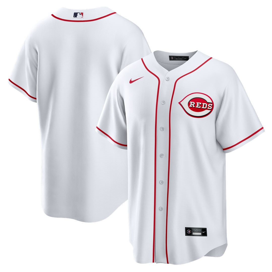 Cincinnati Reds White Home Big & Tall Replica Baseball Jersey