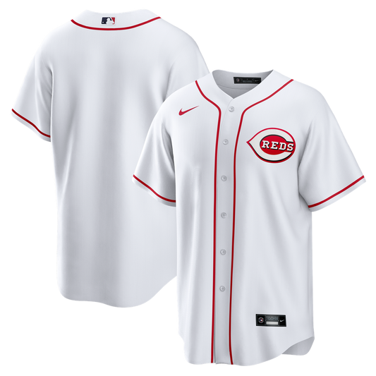 Cincinnati Reds White Home Big & Tall Replica Baseball Jersey