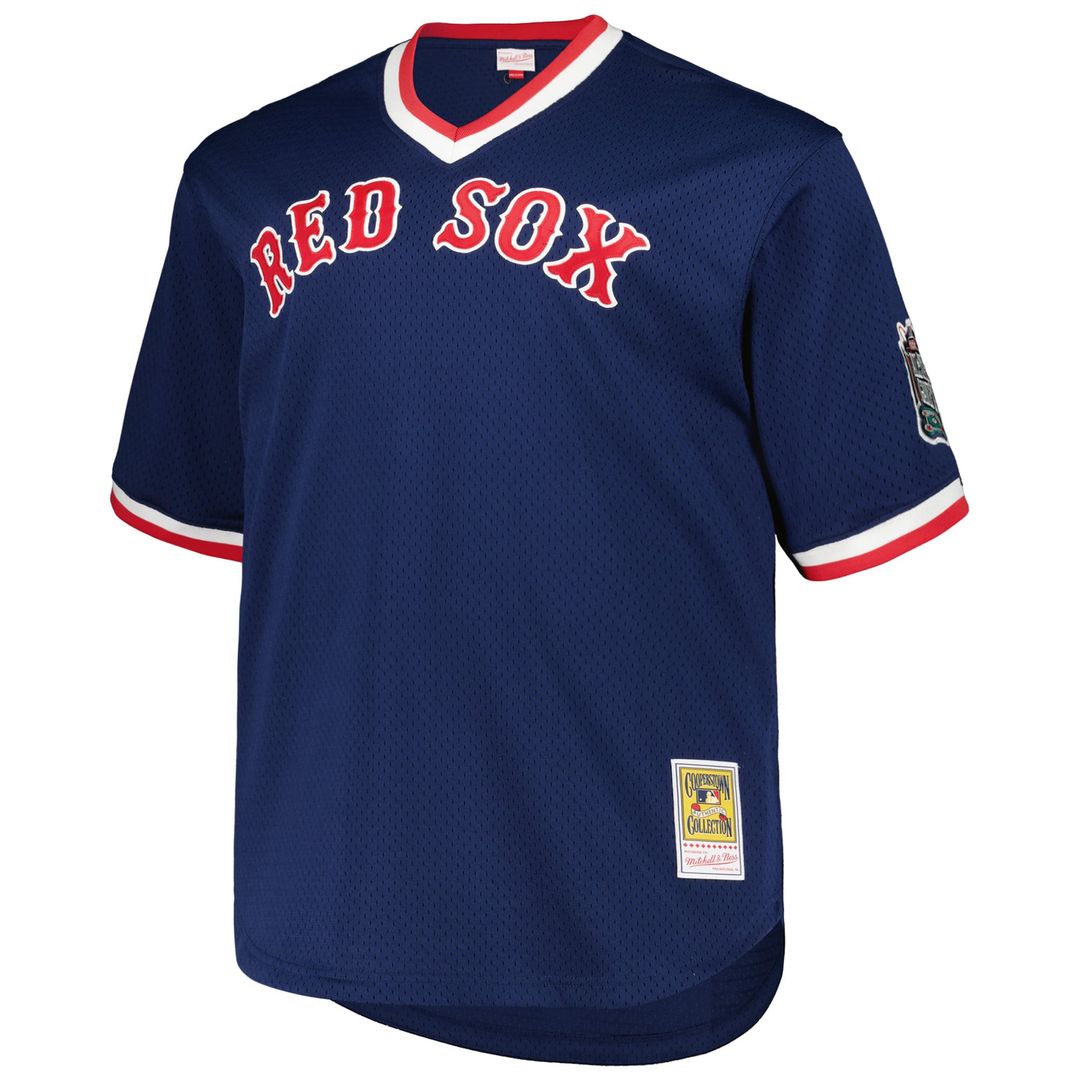 Boston Red Sox Pedro Martinez Navy 1999 Cooperstown Collection Mesh Pullover Baseball Jersey | MLB Baseball Jersey
