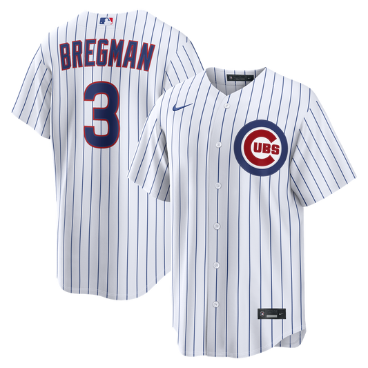 Chicago Cubs Alex Bregman White Home Replica Baseball Jersey
